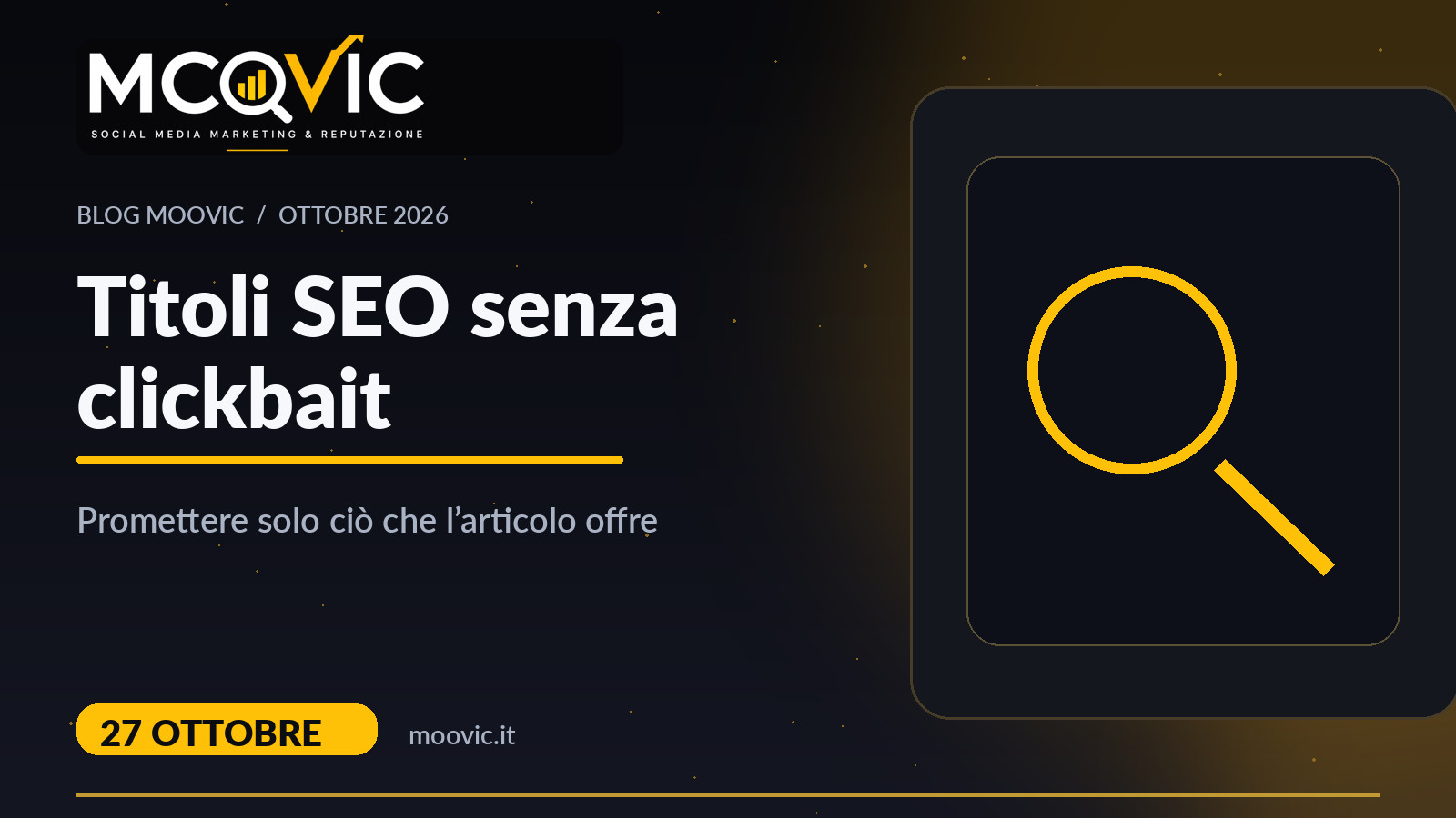Titoli SEO senza clickbait, copertina Moovic
